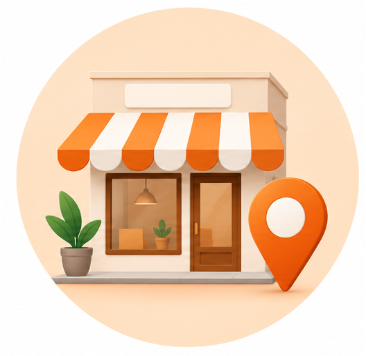 Ilustración de una web para un negocio local